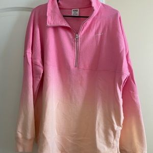 Victoria Secret PINK ombré quarter zip sweatshirt